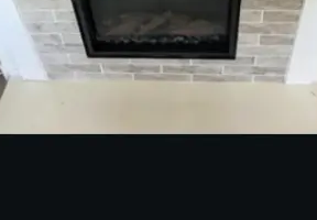 Fireplace surround tiling